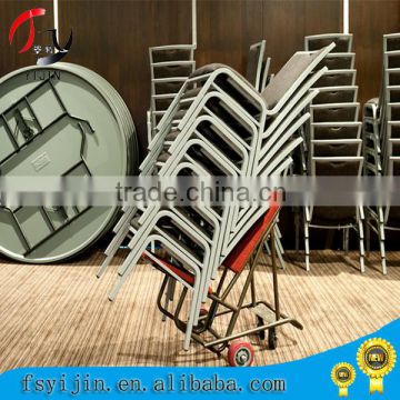 hotsale durable gold banquet chair trolley