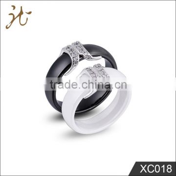 Fashion newest ceramic diamond ring