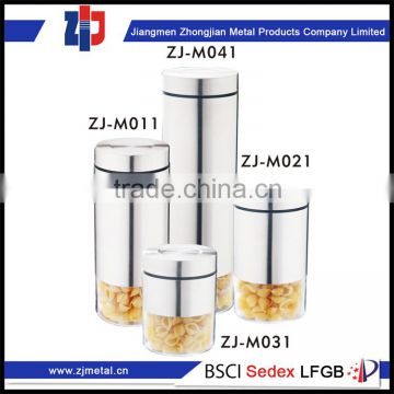 china wholesale custom ss canisters set