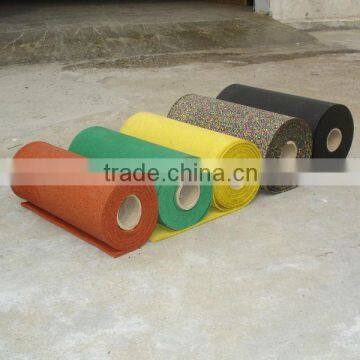 Outdoor rubber matting roll