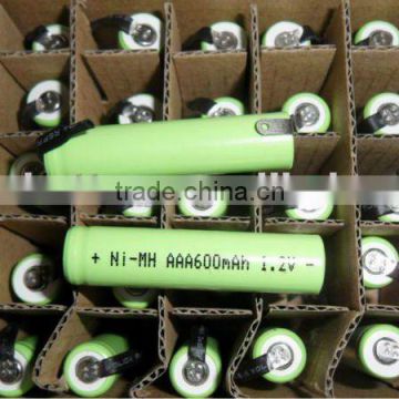 1.2V high quality AAA 600mAh nimh battery for Cordless phones,Two-way radio,medical device