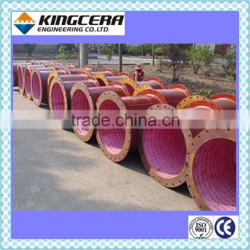 Alumina Ceramic lined pipe and fittings