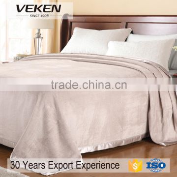 VEKEN home textile super soft warming 100% bamboo grey blanket
