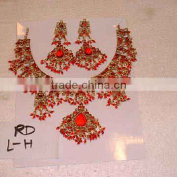 Designer Exclusive Indian Costume Fashion Imitation Jewellery ~ Artificial Gold Kundan Bridal Jewelery ~Gemstones, Pearl Jewelry