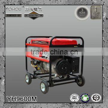 AC Three Phase Electric Start Air Cooled Briggs Gasoline Generator Prices 8800VA 50hz 220V