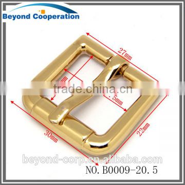 20mm real gold fake roller shape fancy pin buckle for lady