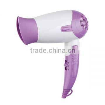 ionic travel folding hair dryer for professional with DC motor & over heat protection