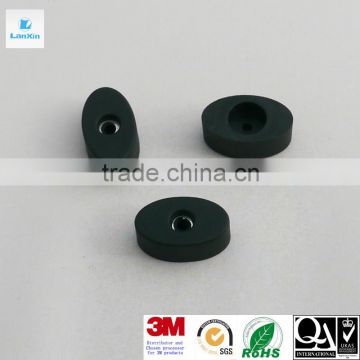 Black 70 degree rubber feet with metal gasket insert