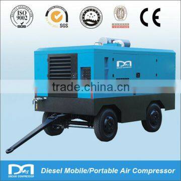 Diesel engine Portable Rotary Screw Air Compressor for mining