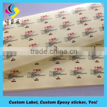 Cheap hotsell tensile membrane clear packaging sticker