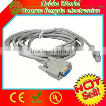 RJ45 TO RS232 CABLE MALE TO MALE