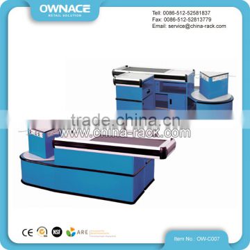 Hot Sale Automatic Supermarket Checkout Counter with Conveyor Belt