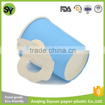 7oz 9oz disposable paper coffee cups with handle China supplier