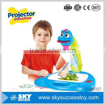 Alibaba hot selling preschool projection machine kids drawing table