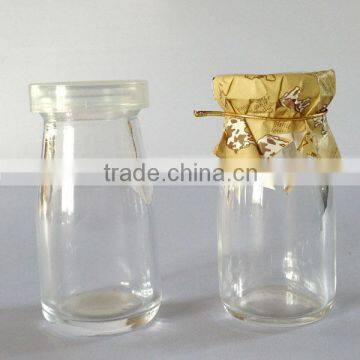 2014 Best-selling clear glass pudding bottle 100ml