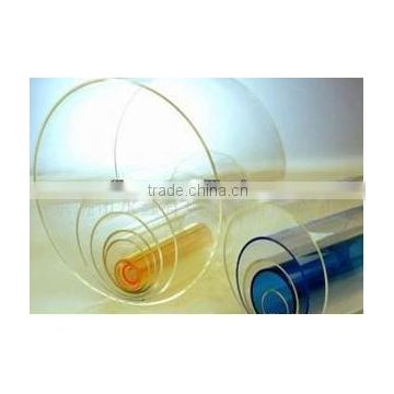 cast extrude transparency colorful acrylic tube pvc pc large thickness