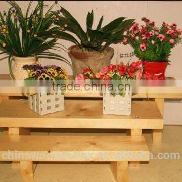 Classcail morden wooden flower racks