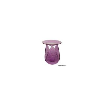 Sell Oil Burner with Water-Drop Shaped Stand in Purpler Color