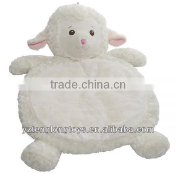 Wholesale plush animal mat, plush baby mat, lamb baby mat
