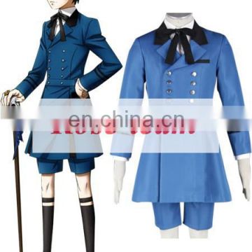 Rose-team Fantasia Anime Made Black Butler Kuroshitsuji Ciel Phantomhive Blue Boy Lolita Suit Cosplay Costume