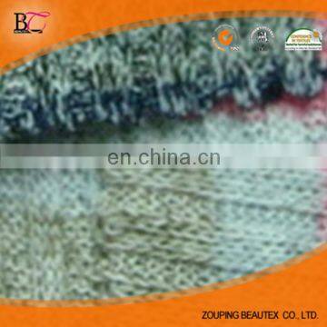 Multicolor slub thick needle fabric