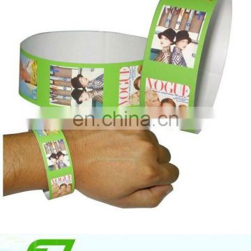Customized tyvek paper wristband