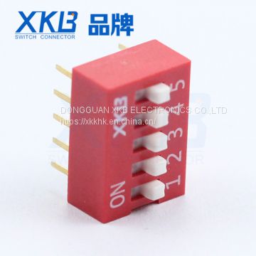 Production and sales High quality DS-05 blue 5P five-digit DIP switch