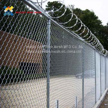 Easily Install Chain Link Fence Fabric Green Color PVC Coated MaterialsHot Dipped Galvanized Chain Link Fence Slats / Panels Heavy Duty Sliding Gates 5 Foot