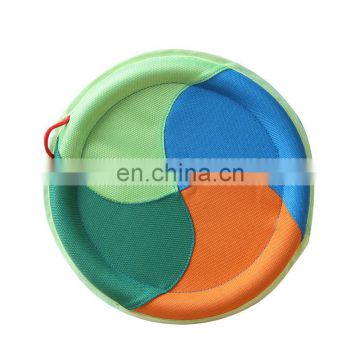 Interactive pet training toy flying disc throwing toy with hook
