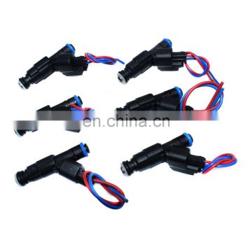 6 PCS Fuel Injector  with connector For 1999-2004 Jeep TJ Grand Cherokee Wrangler 4.0L