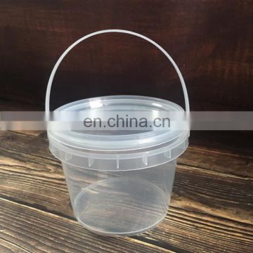 500ml 760ml 1L 2L Cheap Food Grade Yogurt Bucket Wholesale Plastic Pail With Lid