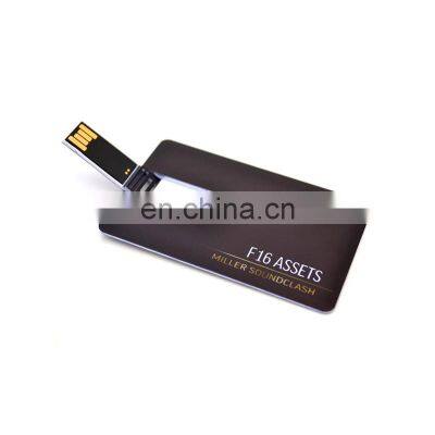 Promotional USB Flash Card Custom Logo Full Color Print Credit Card USB Stick 8GB 16GB 32GB