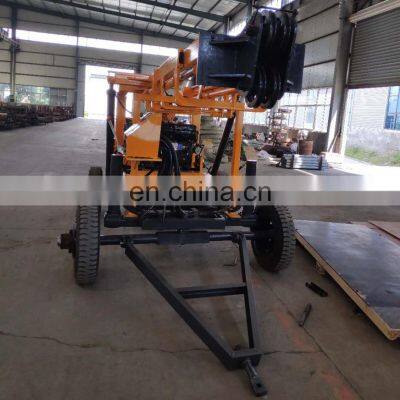 high speed hydraulic drilling rig truck mounted borehole well drilling rig for sale