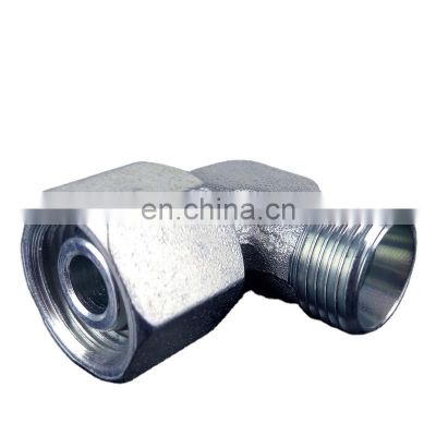 China Factory  Pipe Fitting Metric Male/Female Threaded 90 Degree Hydraulic Elbow With Swivel Nut