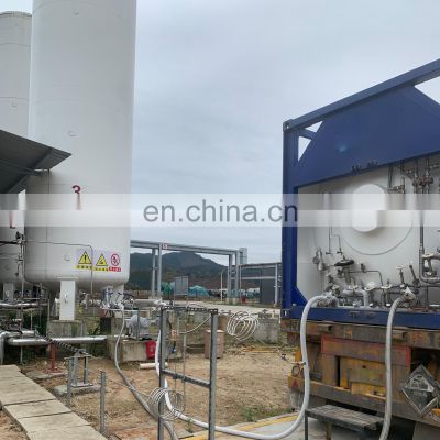 Factory Price 20ft 40ft LNG ISO Tank Container LOX/LIN/LAR/LCO2 Storage Tank for Russia