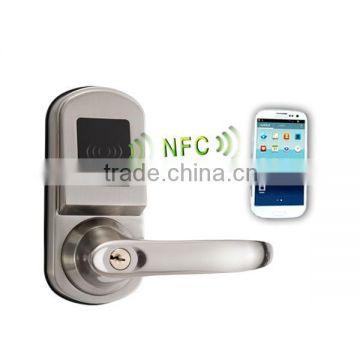 New Zinc Alloy digital electronic mobile nfc door lock with handle