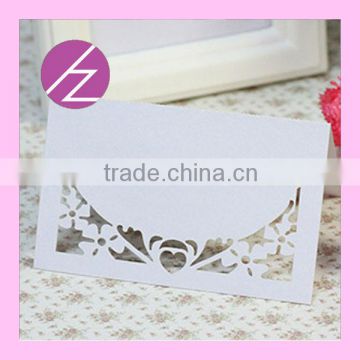 2016 Latest Design Laser Cut Place Card Holder Table Seat Card for Wedding ZK-36