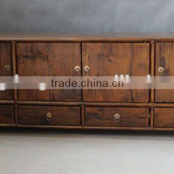Antique vintage wood furniture tv cabinet