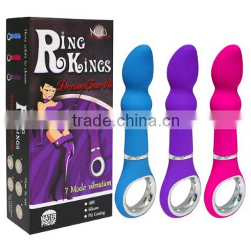 7 inch silicone Adult vibrating Sexual Stimulant for Woman