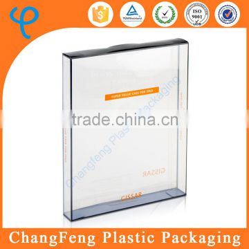 Transparent plastic packaging box for laptop case packing