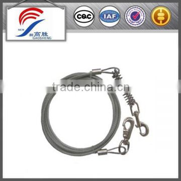 SO bright anti twisting steel wire cable pet products