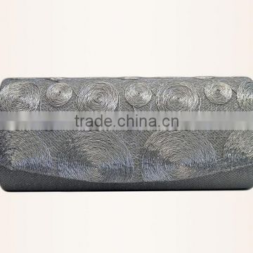 New Design Canvas Cheap Envelope Pattern fabric sequin Clutch Bag for Woman