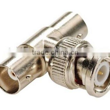 BNC male connector right angle to BNC double female adaptor