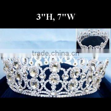 rhinestone round queen crowns