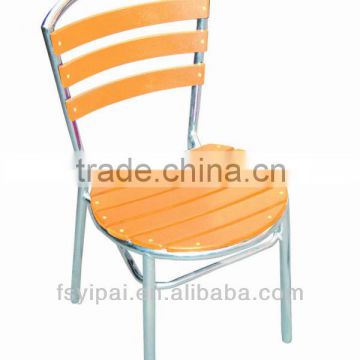 cheap aluminum wooden stacking bar chairs YC058