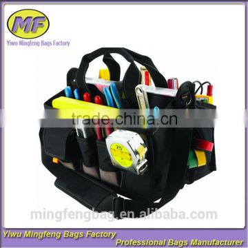Multifunction tool bags large size water-proof canvas tote electrician bag Custom Leathercraft 15 Pocket 16 in. Center Tray Tool