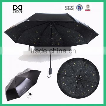Black UV inside screen printing Made in China Logo Umbrellas