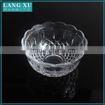 high quality handmade transparent glass bowl