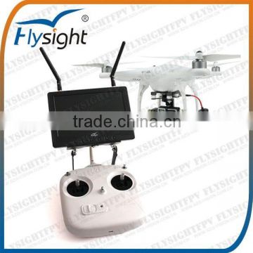 C518 7" First Person View HD LCD Monitor, FPV Monitor with Dual 5.8GHz Receiver RC801 Black Pearl for DJI Phantom