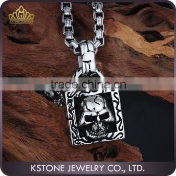 KSTONE 2015 new fashion jewelry 316L stainless steel punk skull pendant